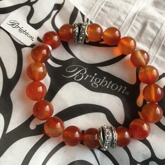 Brighton Jewelry Nwt Gorgeous Carnelian Brighton Stretch